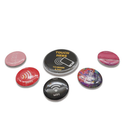 Carcaça RFID do ANIMAL DE ESTIMAÇÃO etiquetas de NFC do metal da cola Epoxy da etiqueta 30mm do metal em anti