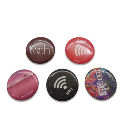 Carcaça RFID do ANIMAL DE ESTIMAÇÃO etiquetas de NFC do metal da cola Epoxy da etiqueta 30mm do metal em anti