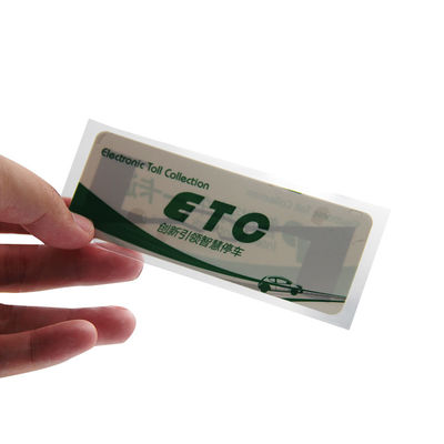 Etiqueta de papel revestida Monza M4QT do para-brisa da frequência ultraelevada da etiqueta da frequência ultraelevada do RFID