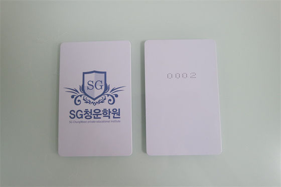 material de embalagem do PVC do cartão 13.56MHZ de 85.5*54*0.84mm M1 RFID