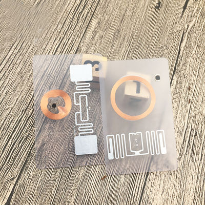 SE do cartão duplo híbrido da frequência da frequência ultraelevada revestimento lustroso Smart Card RFID