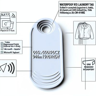 915MHz Waterproof RFID Laundry Tag for Hotels and Hospitals