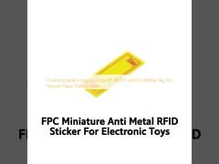 Cartão RFID HF de longa duração personalizável em etiqueta de metal para transmissão segura de dados